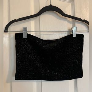 Urban Outfitters Sparkly Bandeau Crop Top